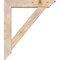 Ekena Millwork Traditional Traditional Smooth Bracket w/ Offset Brace, Douglas Fir, 5 1/2"W x 26"D x 30"H BKT0604X26X30TRA01SDF - alternate 2